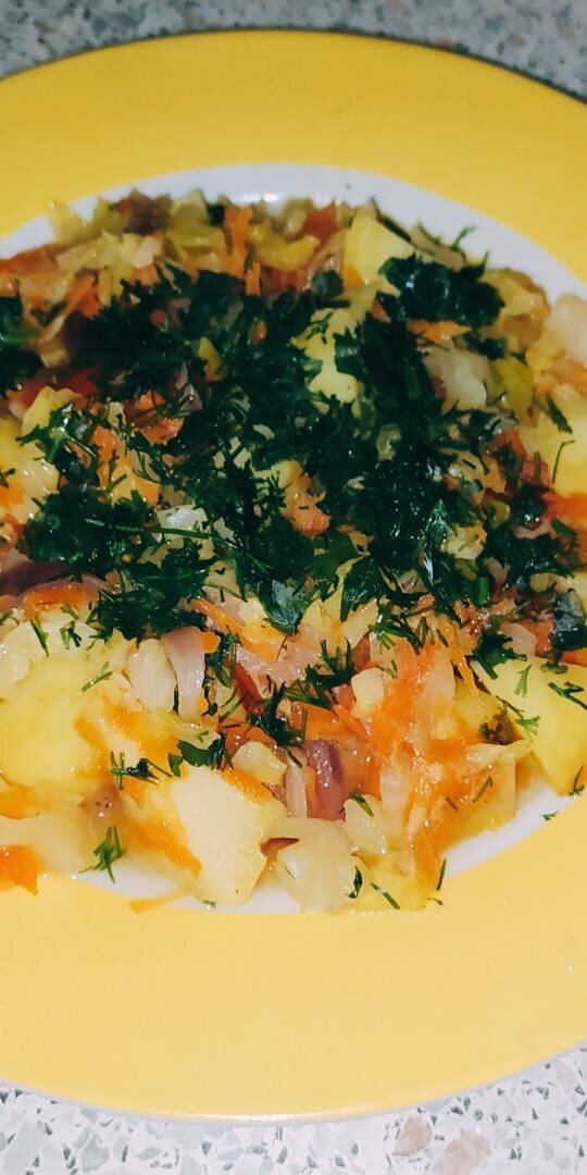 Овощное рагу с капустой и картофелем рецепт – Русская кухня: Основные блюда. «Еда»