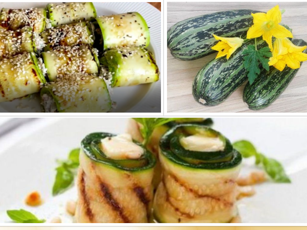 Роллы из кабачка