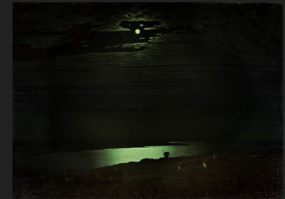 Архип Куинджи. «Лунная ночь на Днепре»,1880.