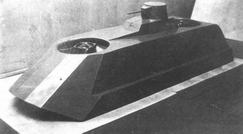 «Земноводный подлетающий танк». Макет в масштабе 1:4. 1937 год