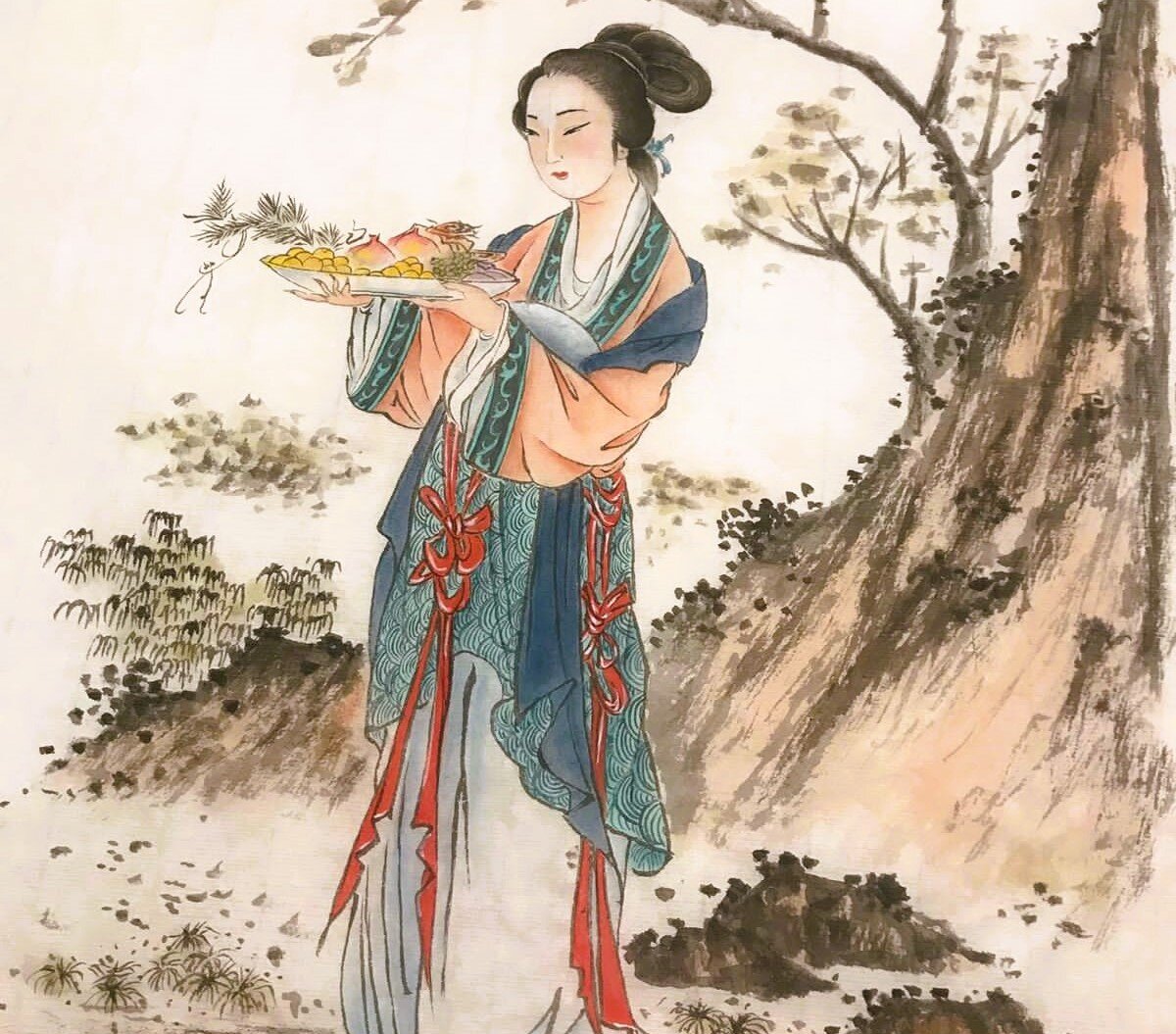 Китайская живопись Гохуа, стиль Гунби - тщательная кисть (Светлана Лазарева) 