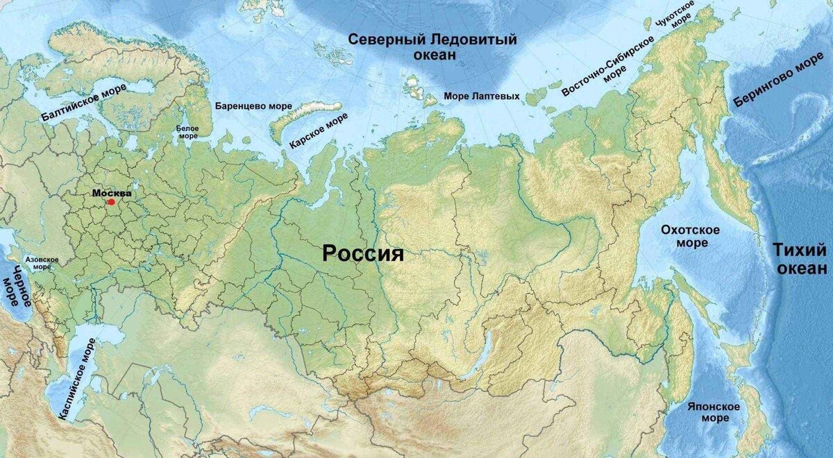 13 морей. Восточная Сибирь на карте России. Моря Северного Ледовитого океана омывающие Россию на карте. Границы Восточной Сибири. Где Восточная Сибирь на карте России.