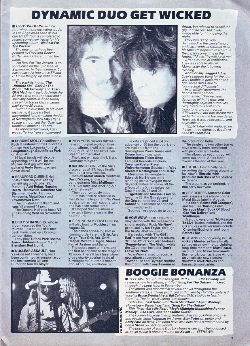 Страница журнала Kerrang!