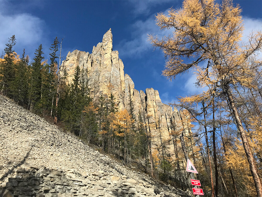 Ленские скалы осенью