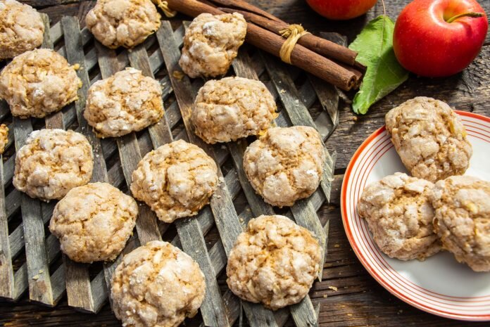 Яблочное печенье с трещинками. 