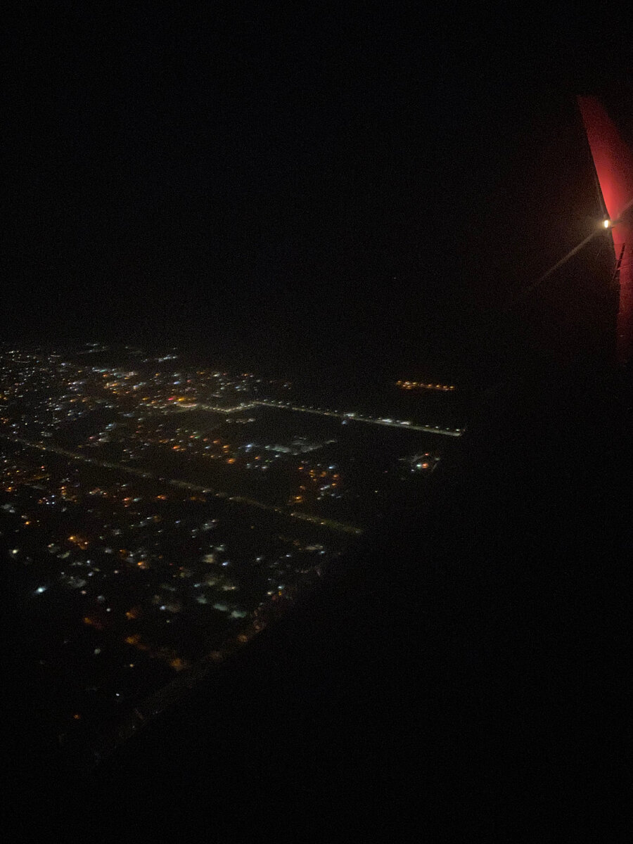 Махачкала из окна самолета