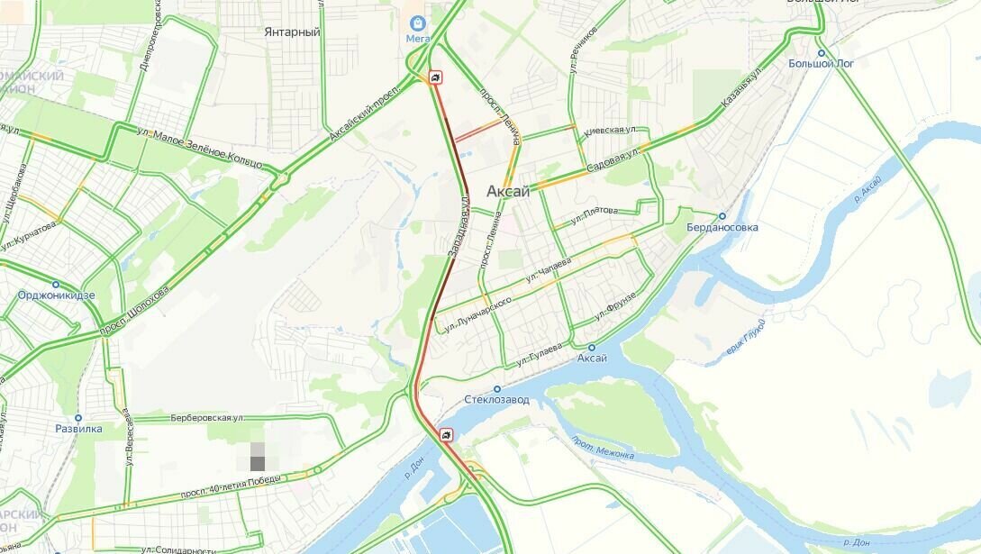 Карта ростовской области пробки