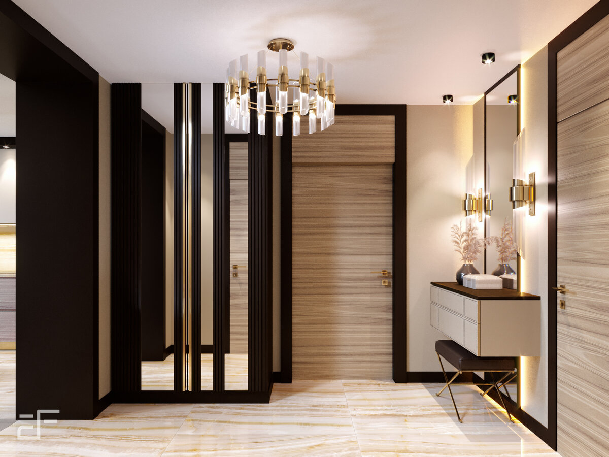 Дизайн интерьера холла в современном стиле