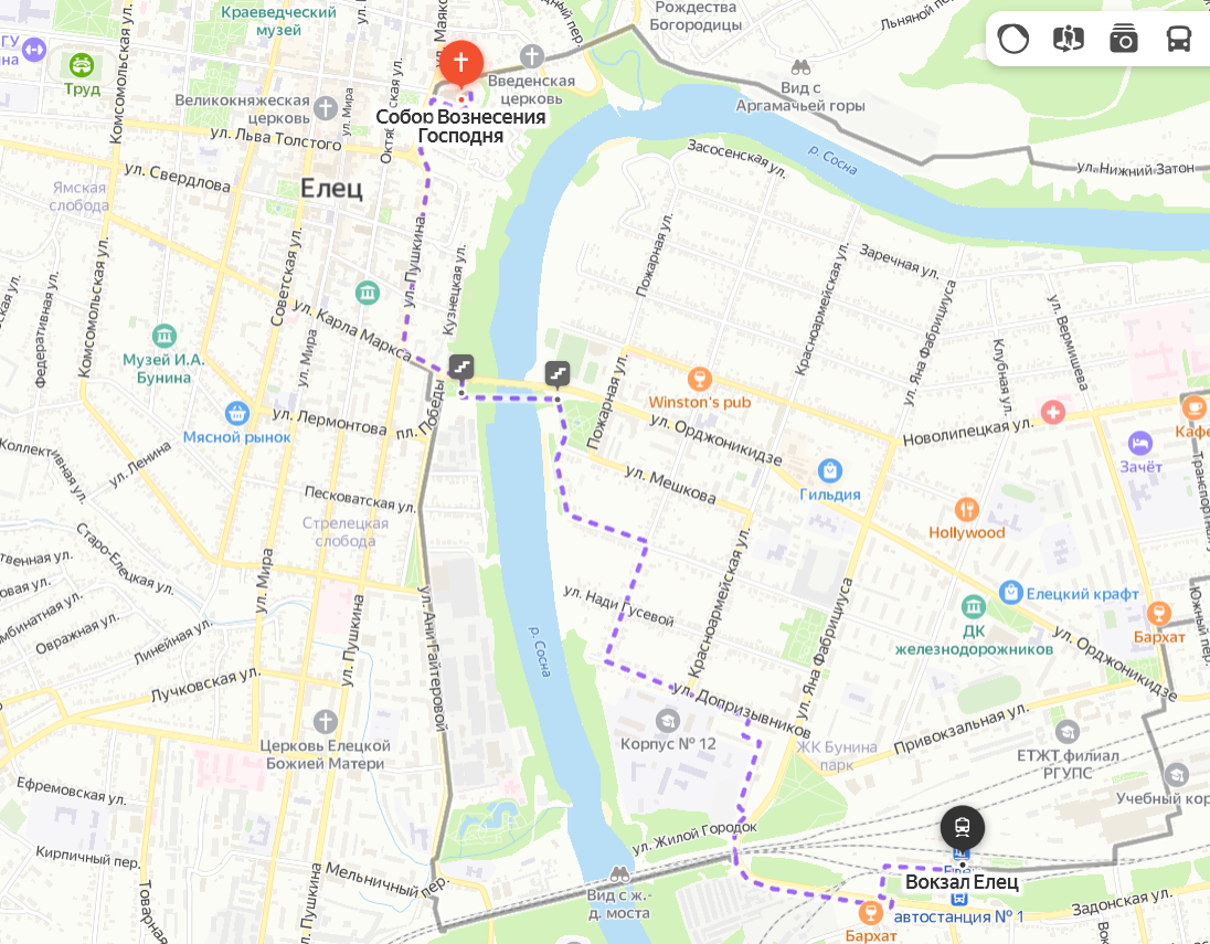 Как доехать до елецкой