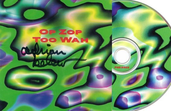Adrian Belew "Op Zop Too Wah", 1986 г. На компакте - автограф Эдриана Белью