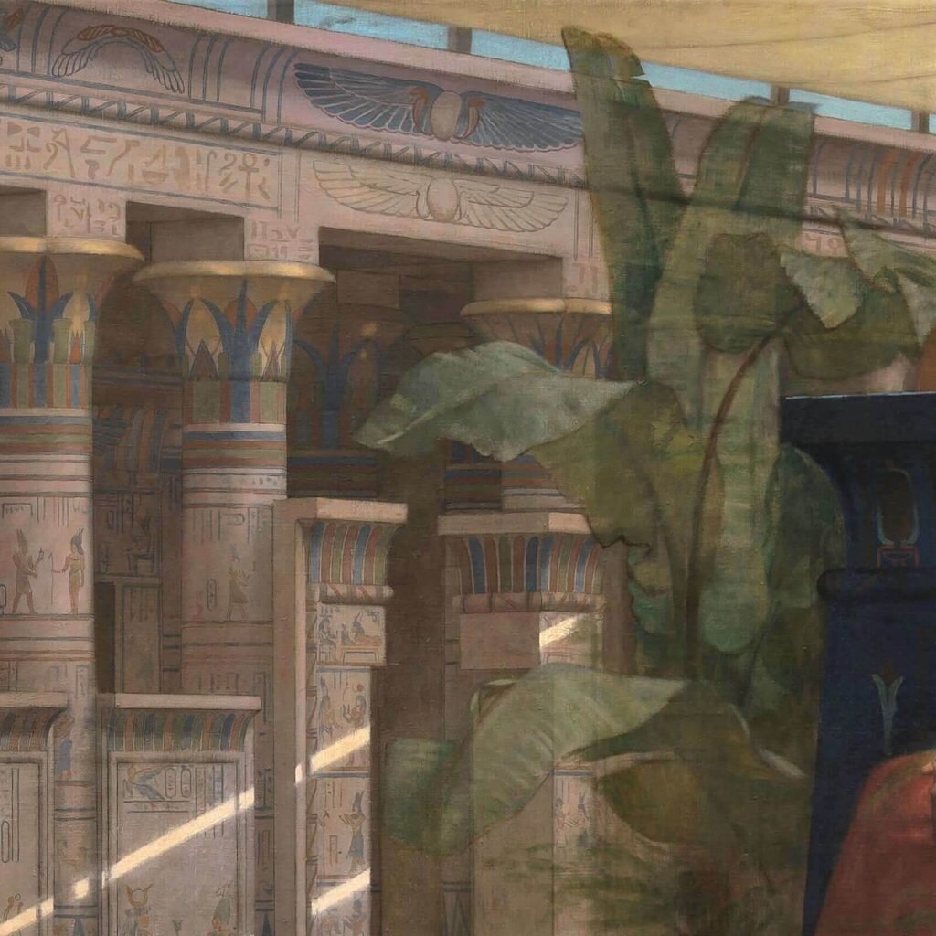 Александр Кабанель, Клеопатра, 1887, Королевский музей изящных искусств, Антверпен, Бельгия. Фрагмент.