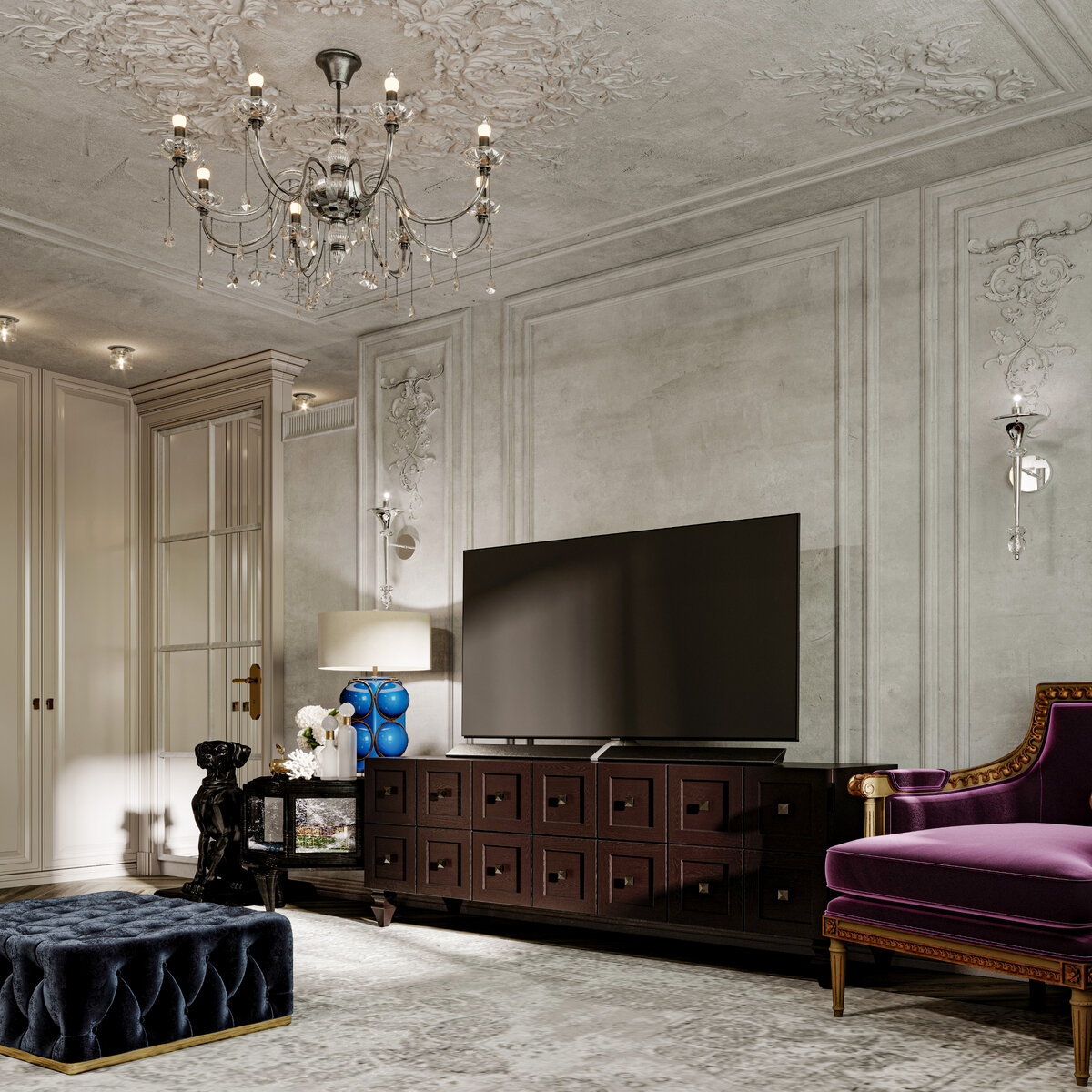 Проект "Аристократический гранж 3", студия интерьеров EMANY`s.