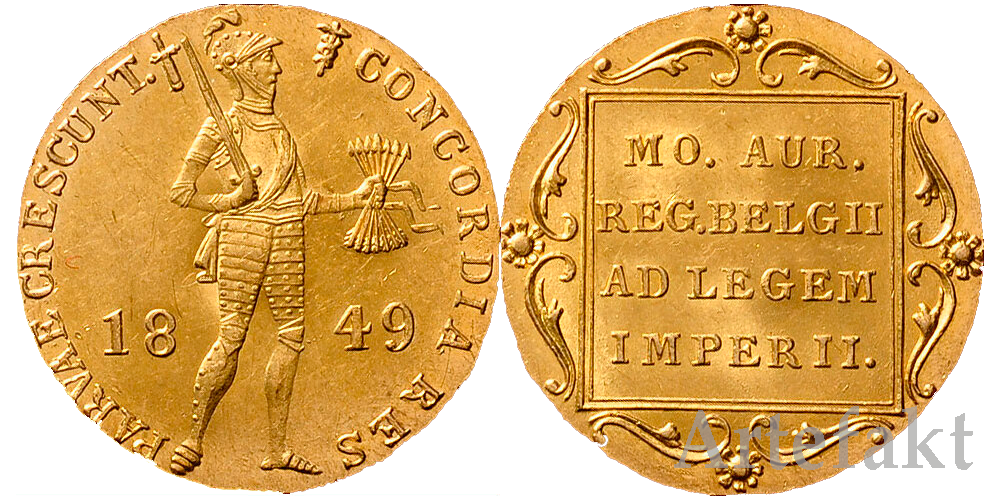 Голландский дукат образца 1768 - 1868 года.