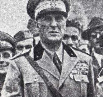 Маршал Грациани, начальник штаба вооружённых сил и фактический командующий боевыми действиями в Альпах