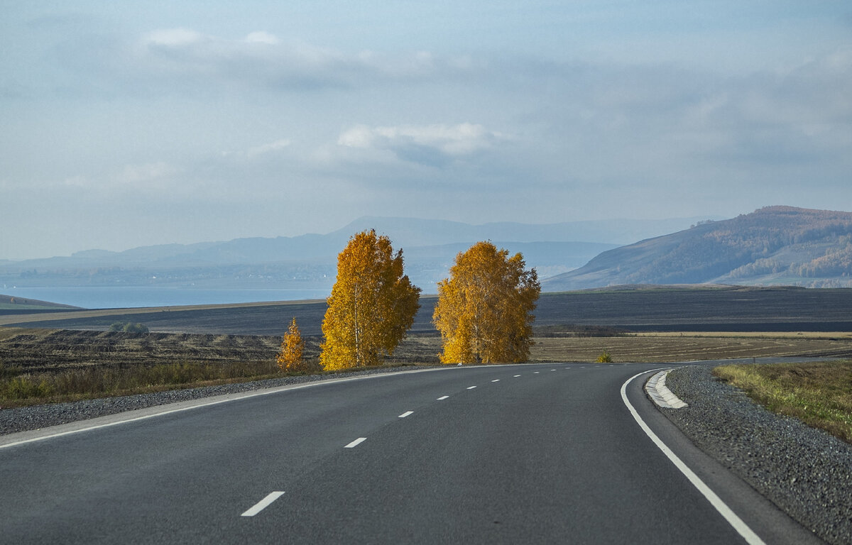 Современная качественная дорожная сеть - это не только безопасность, сохранность автомобиля (издержки на сервис), время затраченное на преодоление маршрута. Это возможность существенно упрощать путь от производителя до покупателя. // Это фото я сделал пару лет назад в республике Хакасия, трасса "Енисей" по дороге из Красноярска в Абакан. 