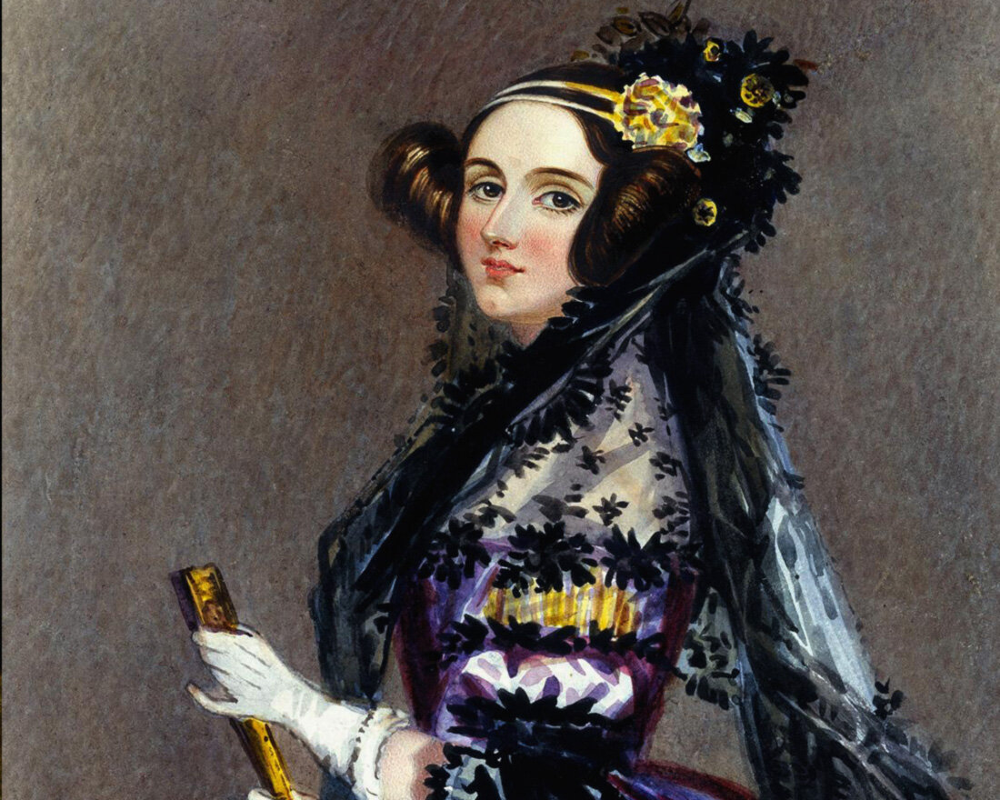 1 Augusta Ada King, Countess of Lovelace Портрет авторства Альфреда Шалона, около 1840 года https://upload.wikimedia.org/wikipedia/commons/a/a4/Ada_Lovelace_portrait.jpg?uselang=ru