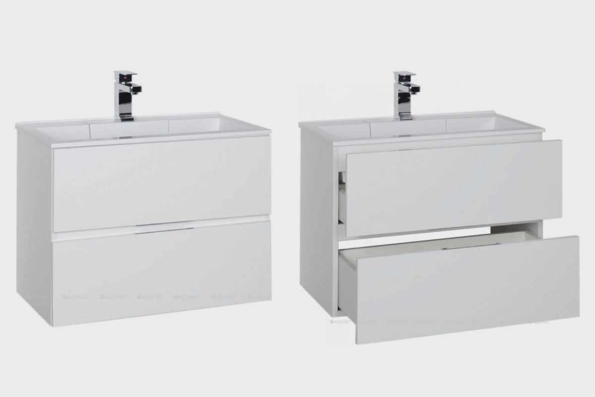 Подвесная тумба для ванной комнаты Aquanet Алвита.