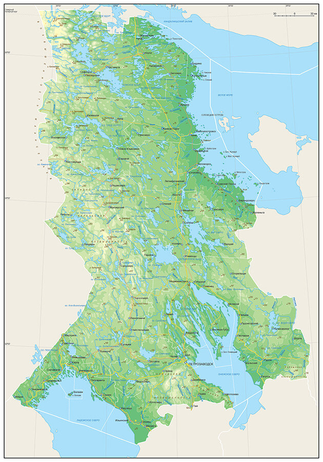 Что посмотреть карелия карта