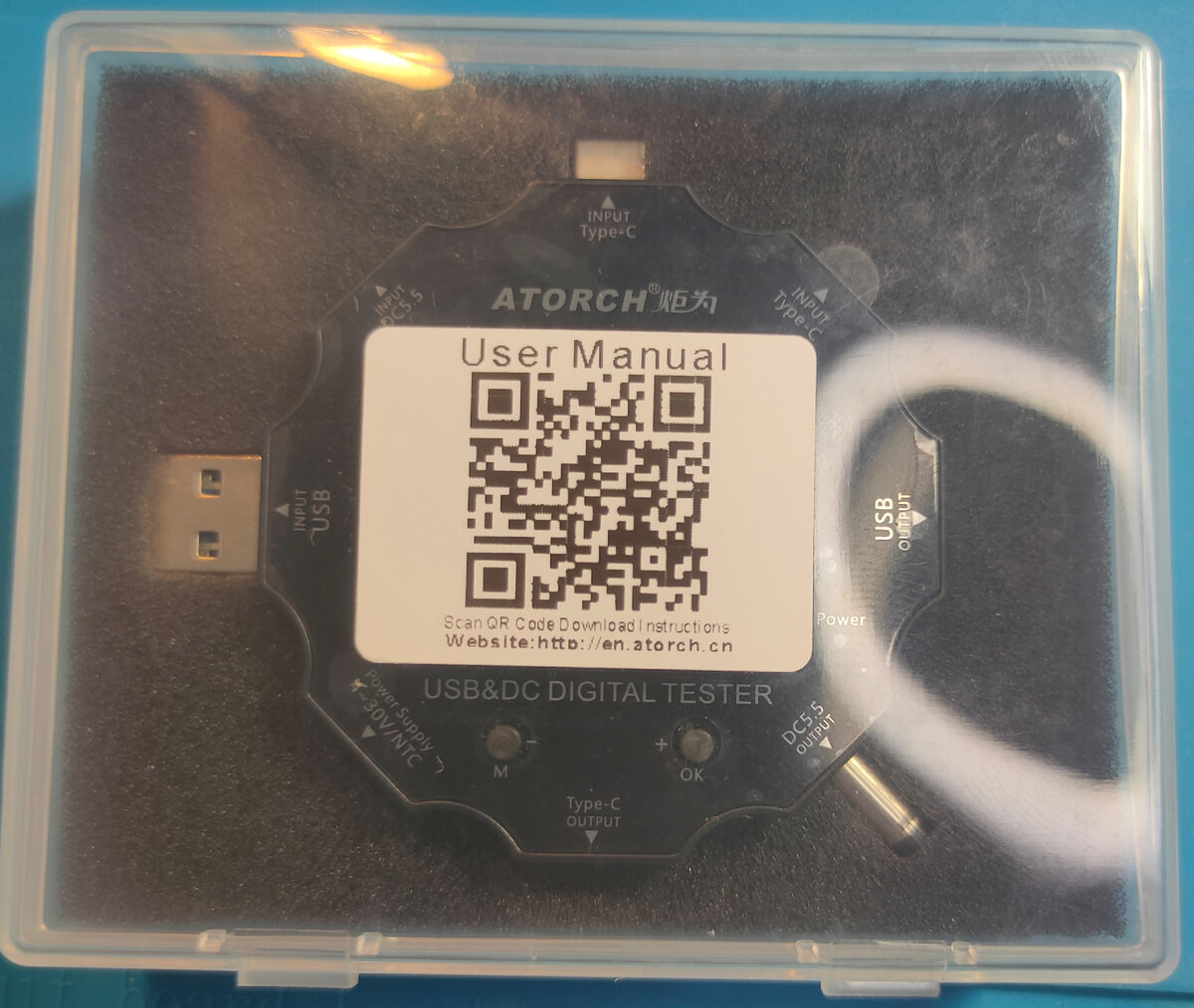 USB тестер, логгер Atorch UD18