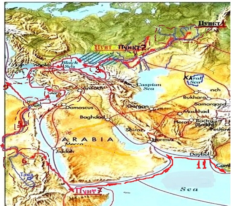 Рис.1. Пунты,- Пути и Пункты;