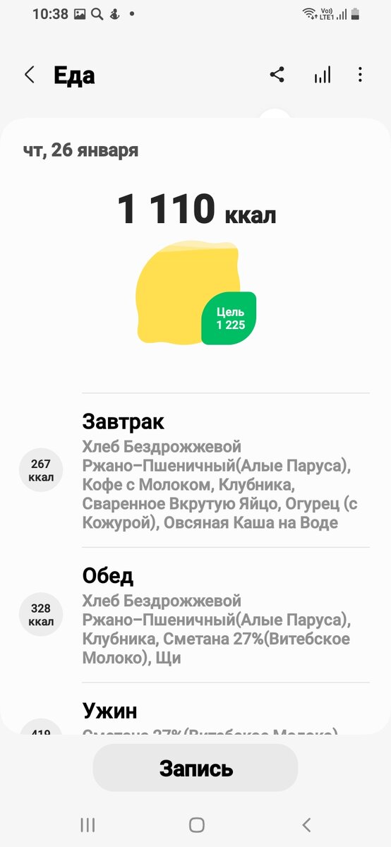 1110 калорий