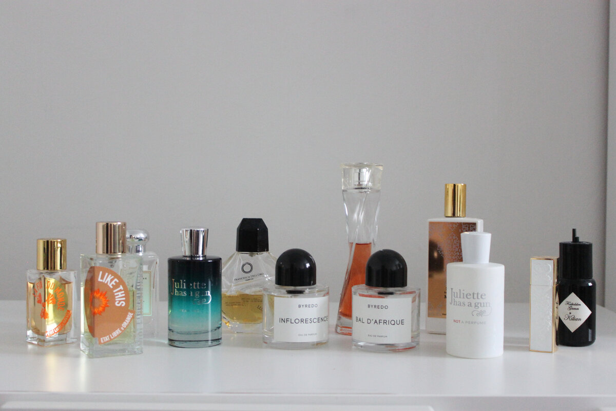 Мои флаконы с ароматами.