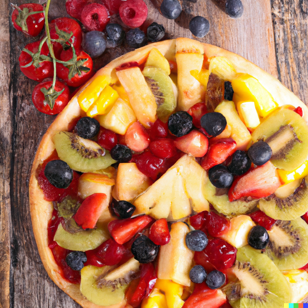 Пицца фруктовая, пошаговый рецепт на ккал, фото, ингредиенты - Людмила