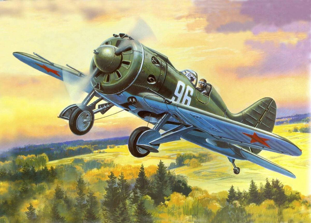 Рисунок истребителя И-16. Источник: https://modelist-konstruktor.com/