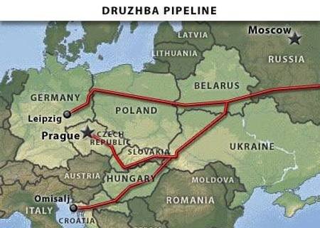    Россия прекратила поставки нефти по трубопроводу в Польшу