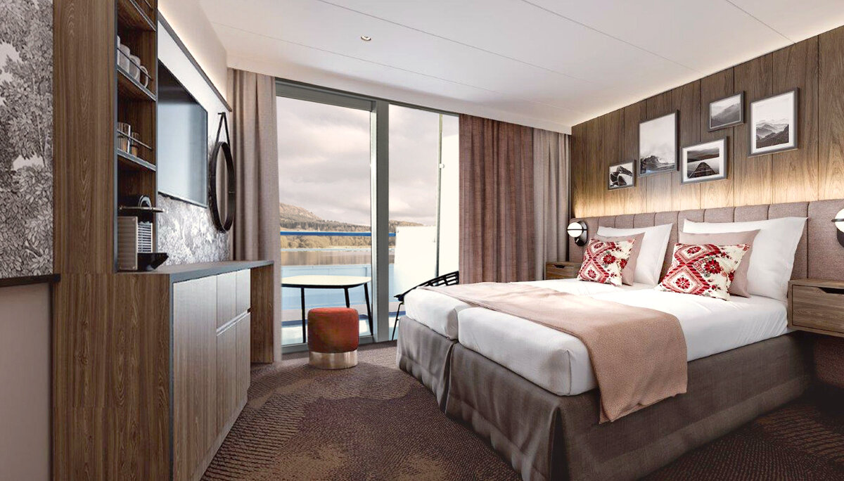 Каюта класса "Комфорт Премиум" с балконом