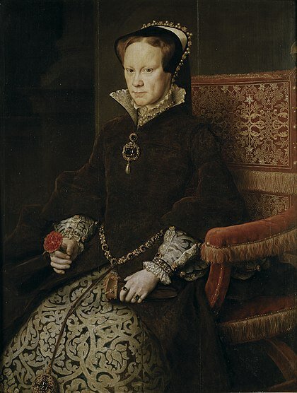 Мария I (18 февраля 1516, Дворец Плацентия, Большой Лондон — 17 ноября 1558, Сент-Джеймсский дворец, Большой Лондон) — первая коронованная королева Англии и Ирландии с 1553 года, королева-консорт Испании с 16 января 1556 года, старшая дочь Генриха VIII от брака с Екатериной Арагонской. Также известна как Мария Кровавая (или Кровавая Мэри), Мария Католичка