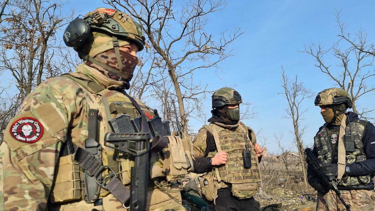    Бойцы группы "Вагнер" в Артемовске в ДНР© РИА Новости
