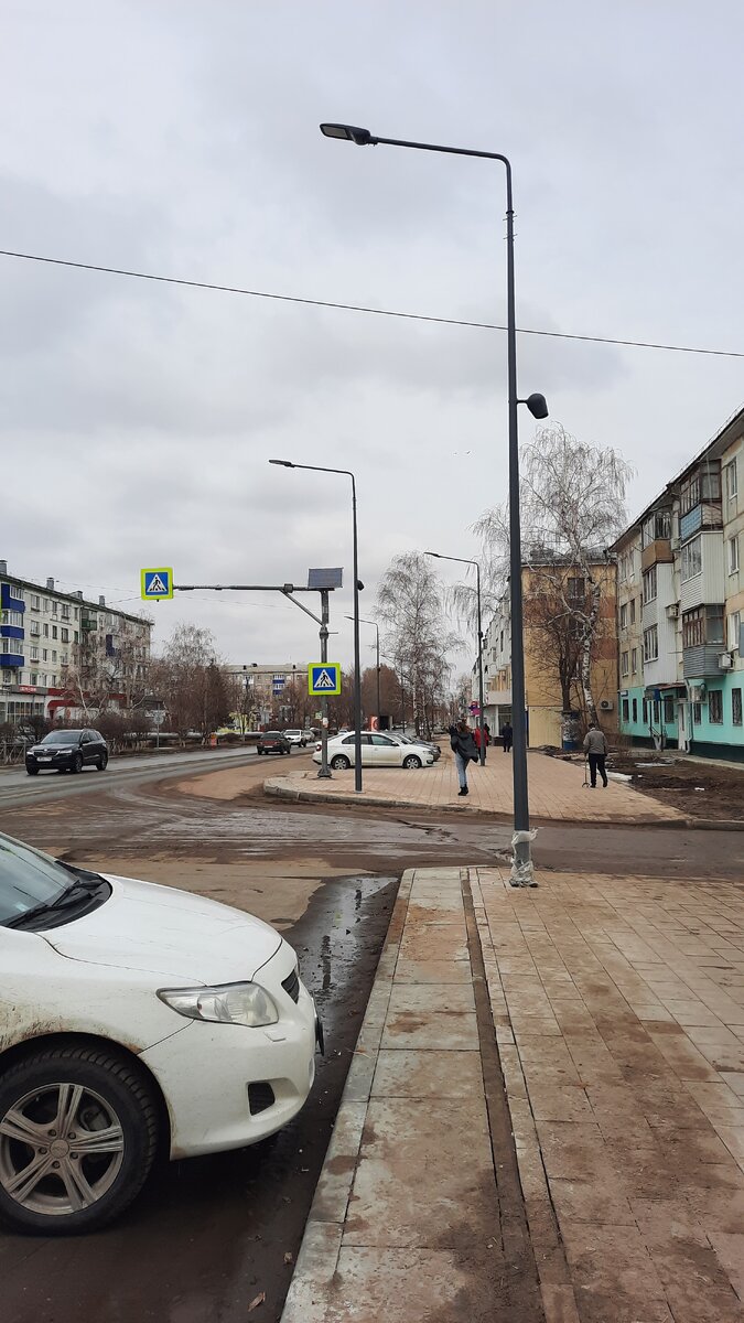 В городе было пасмурно
