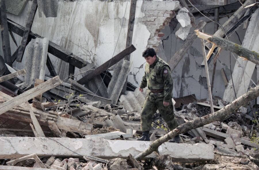    Бомбардировка Югославии в 1999 году © Величкин Сергей/Фотохроника ТАСС