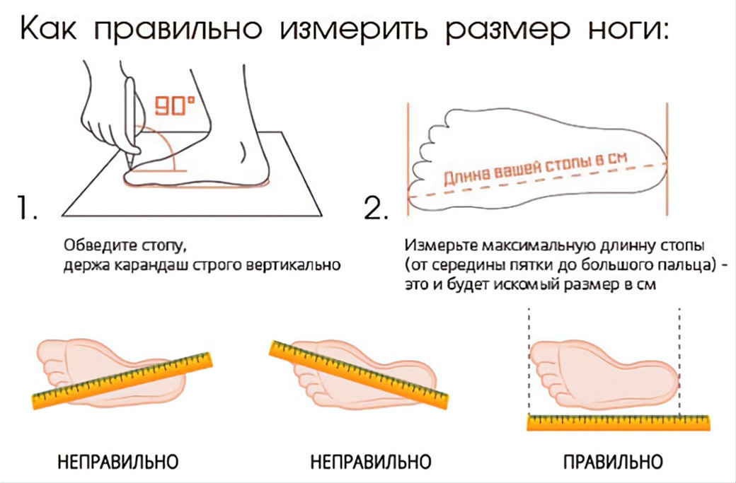 Площадь подошвы ноги