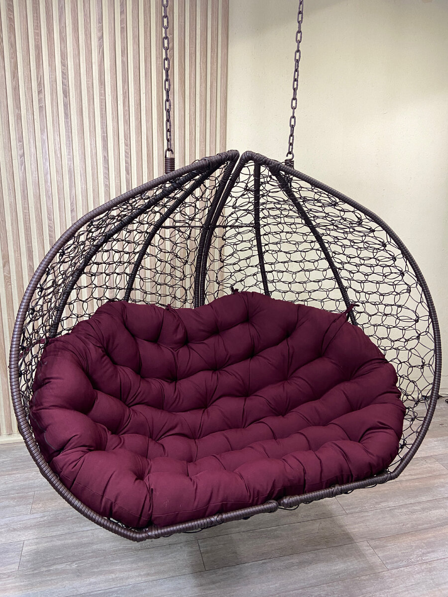 Мебель: Плетеное подвесное кресло-гамак DeckWOOD оранжевый