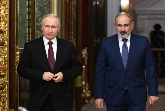    Владимир Путин и Никол Пашинян