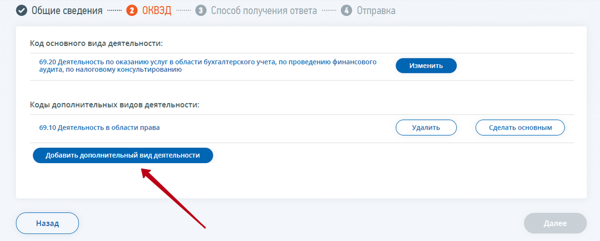 Изменение оквэд ип через личный кабинет налогоплательщика. Как добавить ОКВЭД для ИП В личном кабинете.