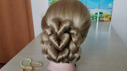 Красивая и быстрая прическа.Пошагово!Beautiful and fast hairstyle. Step by step!