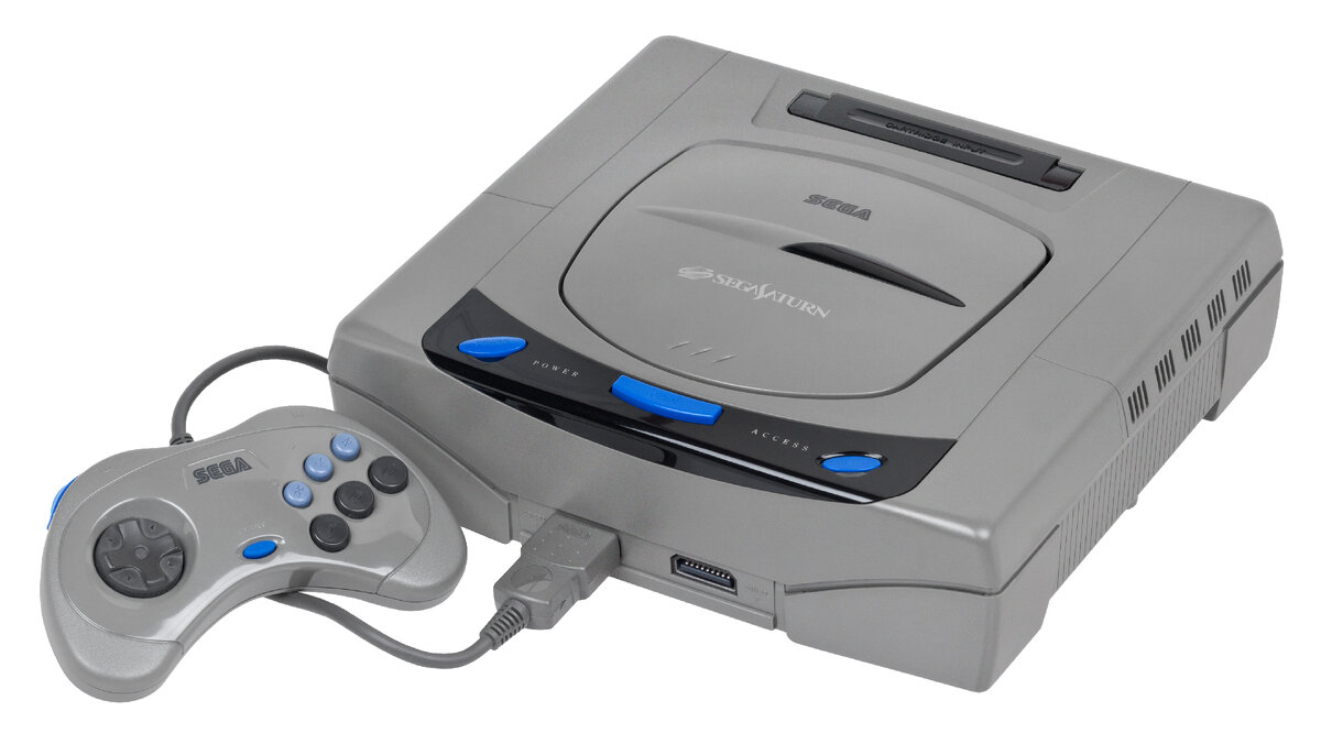 Giga drive должна была бы быть мощнее,
чем её конкурент.. Первые образцы
консоли были доступны уже в 1993 году,
и тогда же было принято сменить
название на более привычное нам Sega
Saturn.
