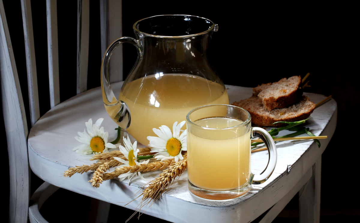 Домашний квас. Квас рецепт. Хлебный квас