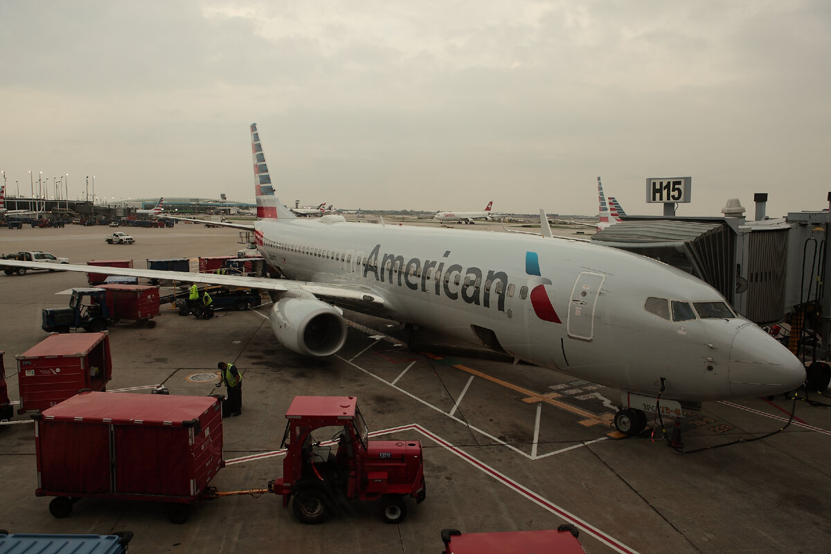 American Airlines в аэропорту Чикаго