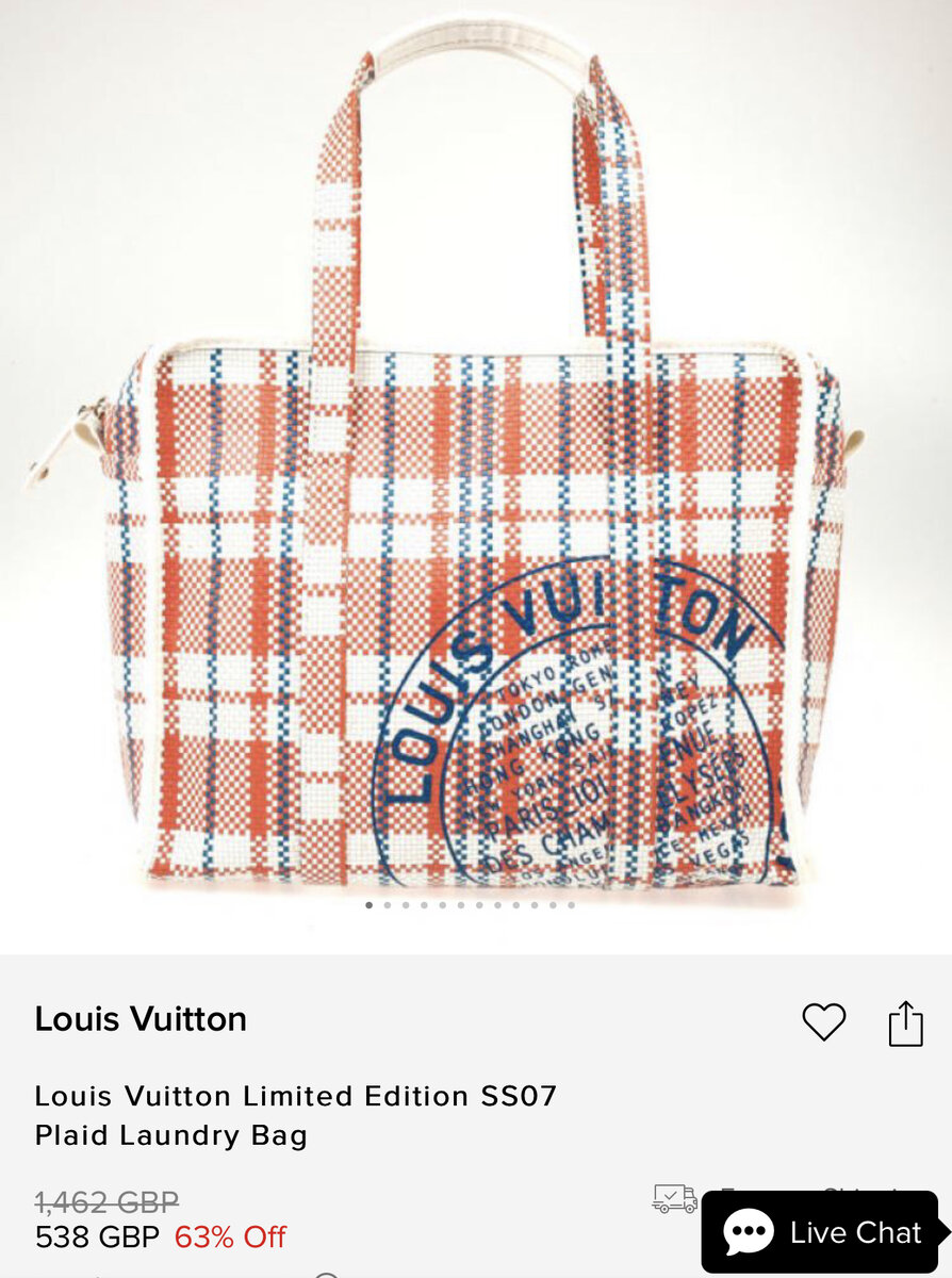 Сумка челночника от Louis Vuitton. Стоимость со скидкой - £538 (примерно 54000 рублей). Фотография из открытого источника.