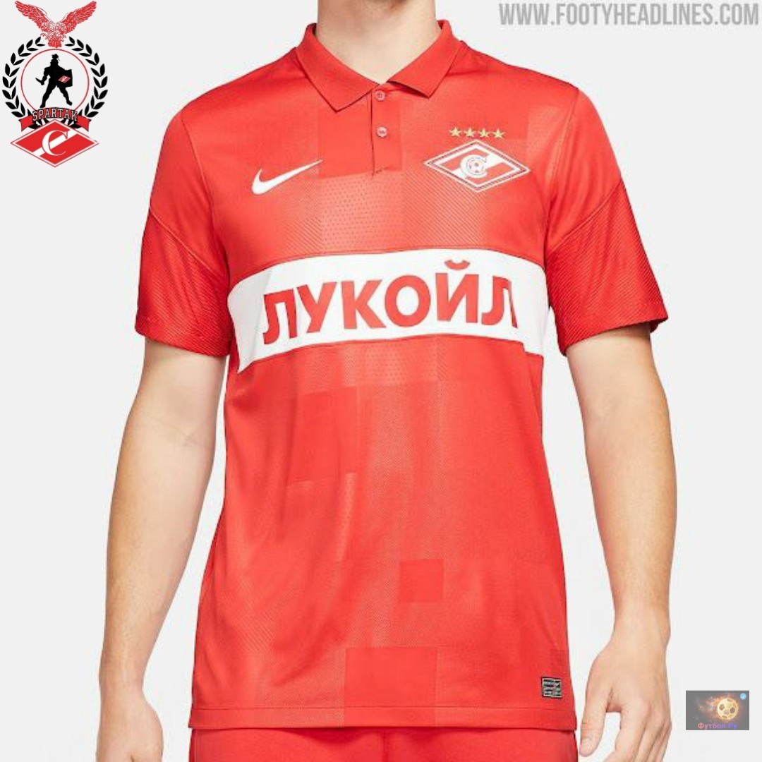 Новая форма "Спартака" на предстоящий сезон (домашний комплект). Фото из сайта Footyheadlines. Листайте вправо