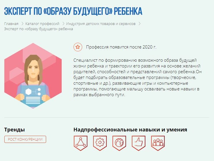 Эксперт по "образу будущего" ребёнка