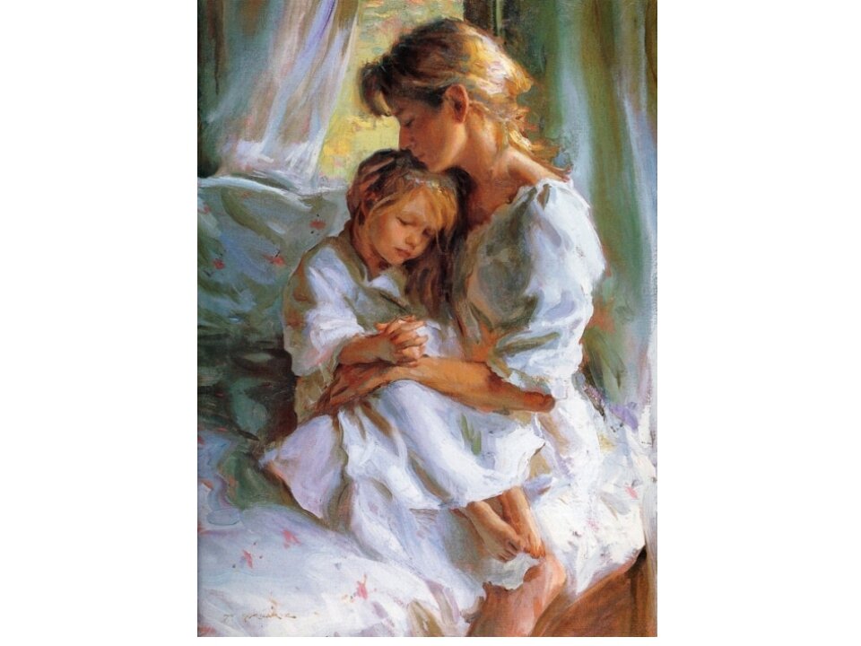 Дочка будешь ты плакать. Картины любовь матери к дочери. Взрослая дочь обнимает маму картина. Картина нежные объятия матери. Любовь мамы и Дочки.