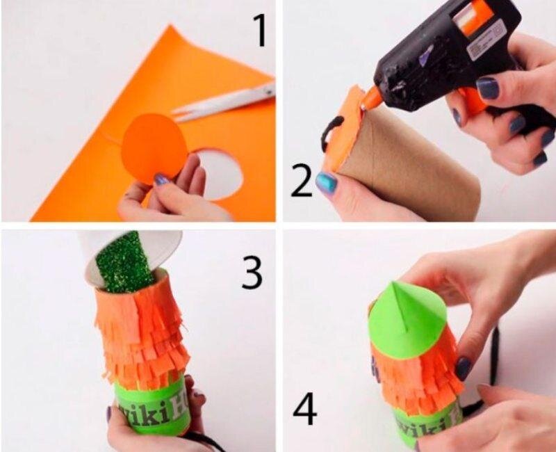 Как делать разные хлопушки из бумаги: оглушительные, с конфетти, с сюрпризом