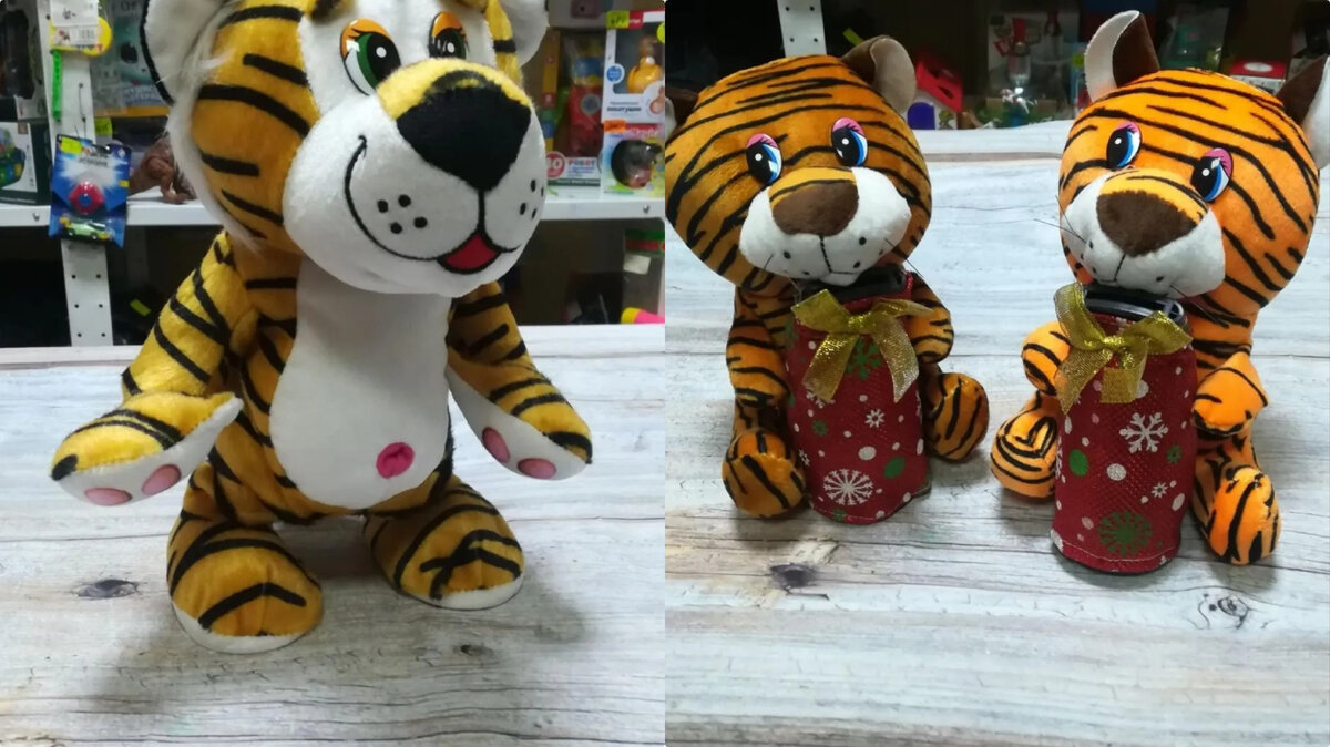 Все музыкальные тигры и тигрята-копилки благополучно обрели новых хозяев. Тем более, что цена у них всего 560 рублей