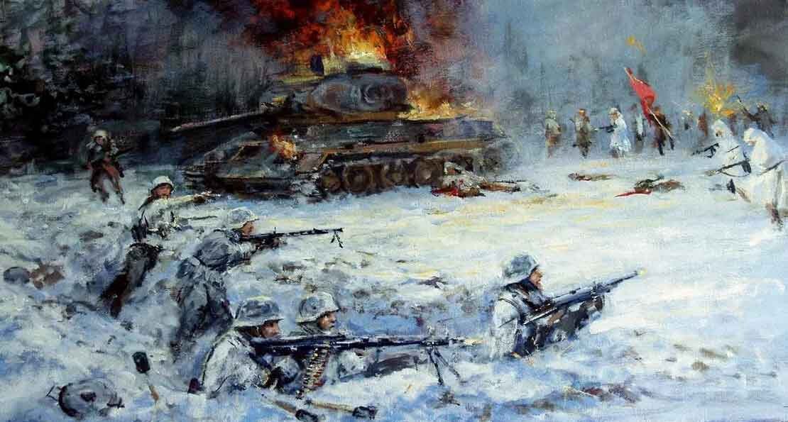 Операция марс сталинградская битва. Ржев 1942 битва. Диорама Ржевская битва.