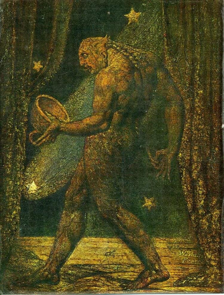 Уильям Блейк «Призрак блохи», 1819-1820